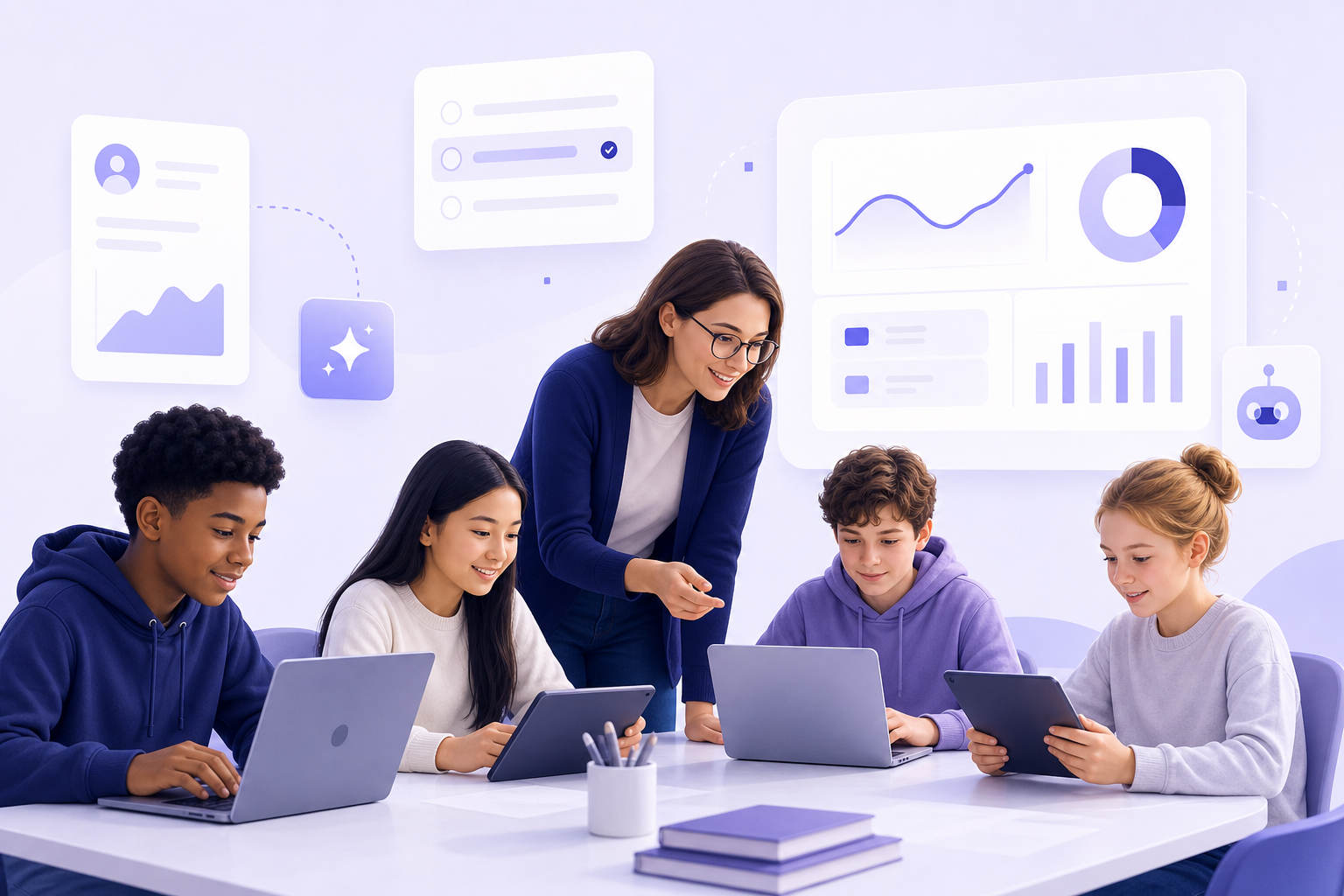 Students and educators learning together with QuizerAI